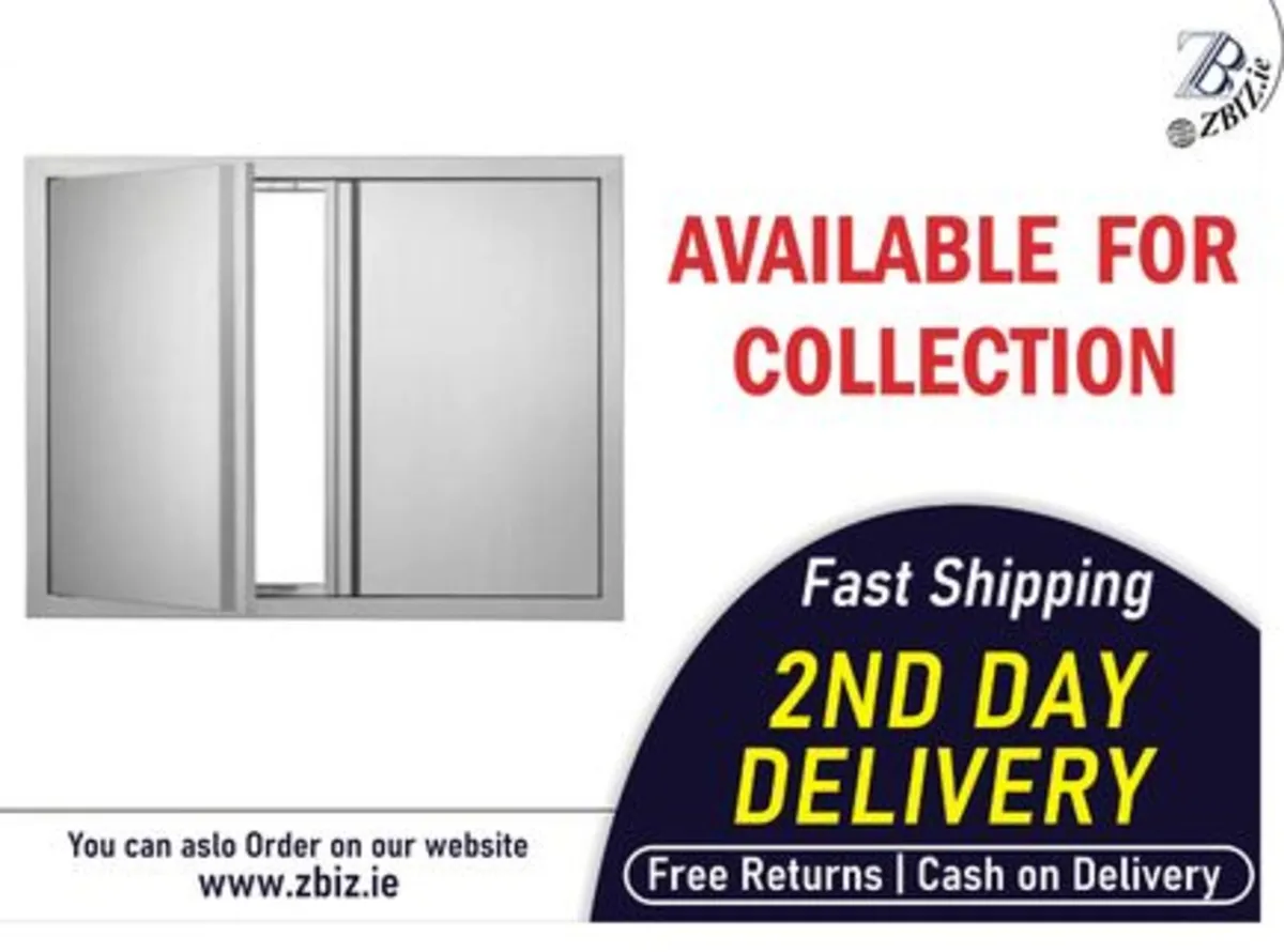 BBQ Double Access Door 787x609mm Steel - Image 1