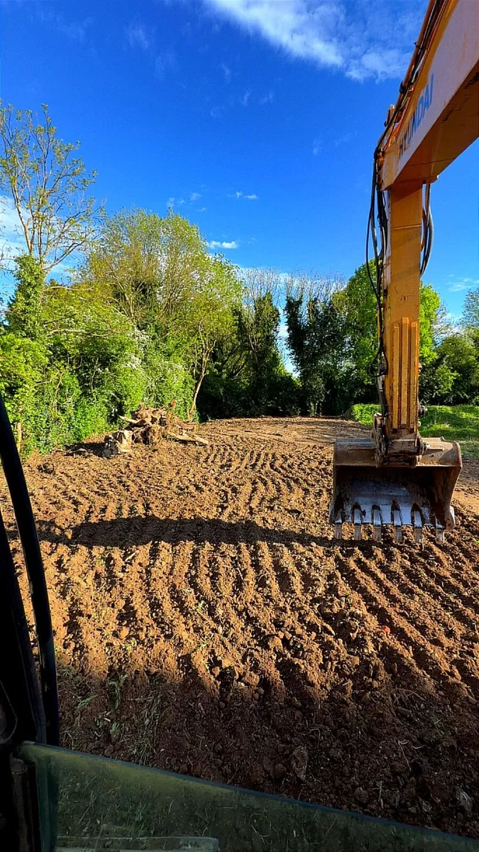 Groundworks, digger hire, landscaping, foundations - Image 1