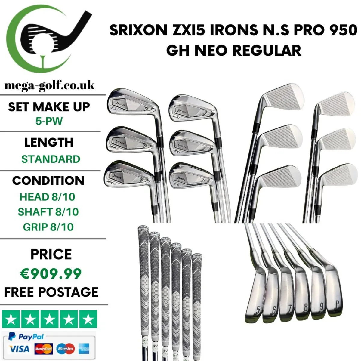 Srixon ZXi5 Irons / 5-Pw / Regular - Image 1