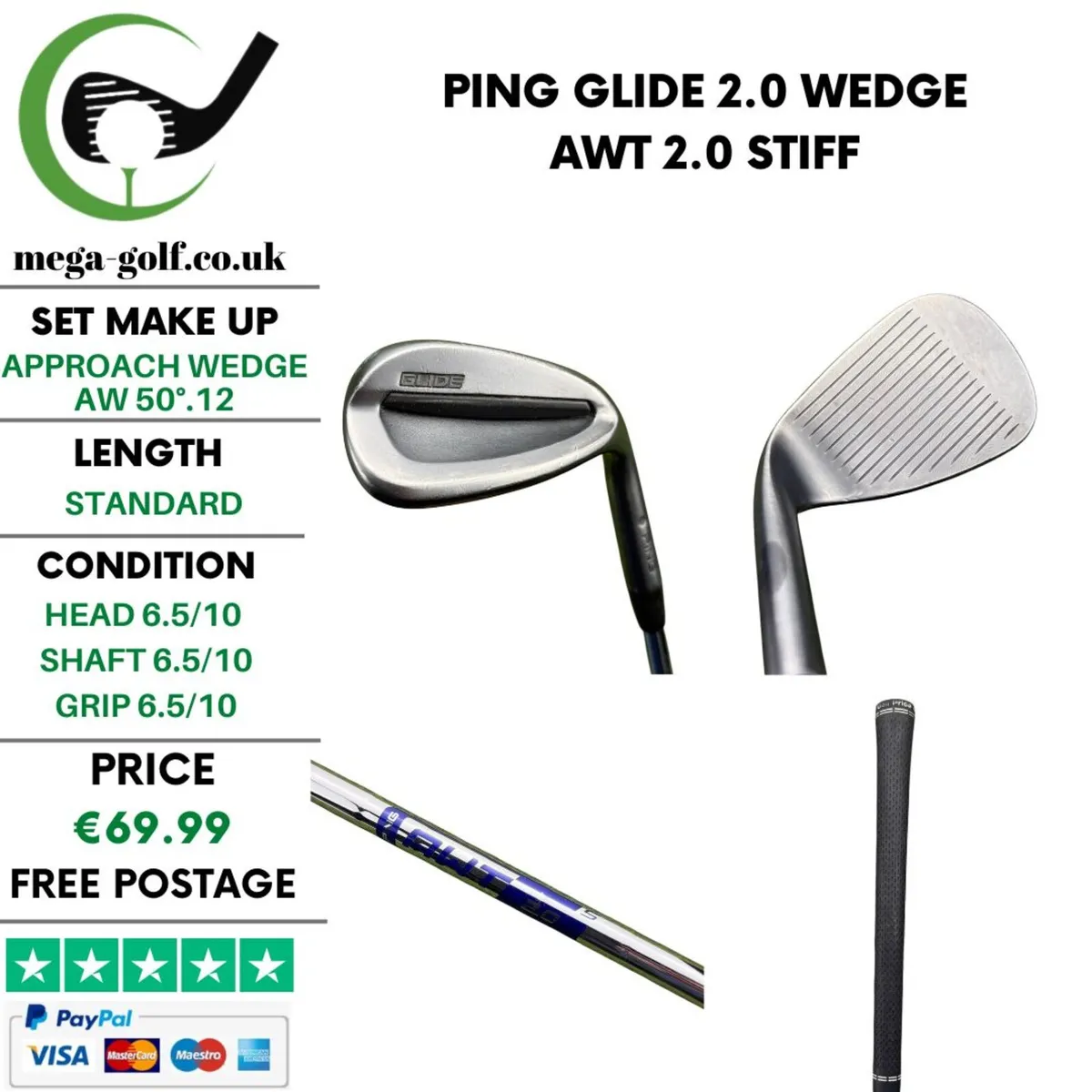 Ping Glide 2.0 Wedge Aw 50°.12 / Awt 2.0 Stiff - Image 1