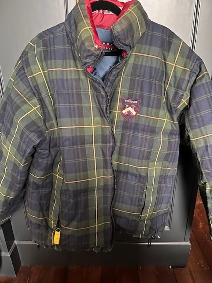 Vintage 1990s Tommy Hilfiger Reversible Down Puffe - Image 3