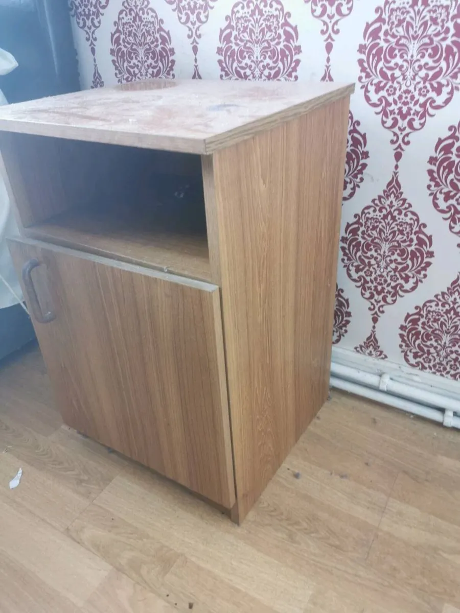 Antique bedside cabinet - Image 1