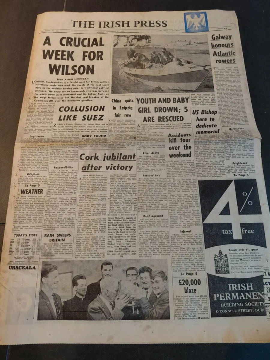 Old Newspapers from 1966 - Excellent Condition - Image 3