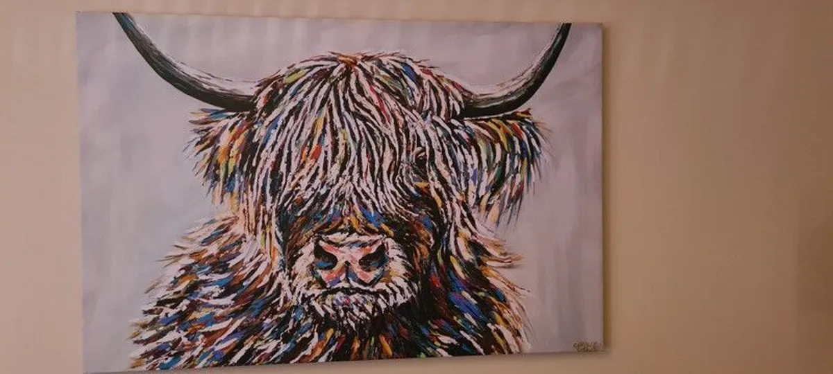 Wrapped canvas painting - Image 1