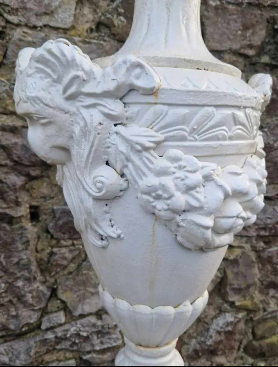 Cast iron  urns  6ft tall - Image 2