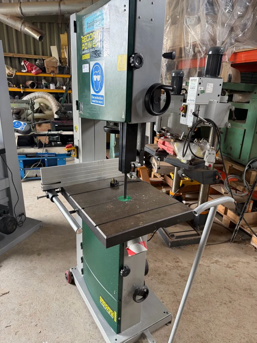 Ex school 20” single ph bandsaw - Image 4