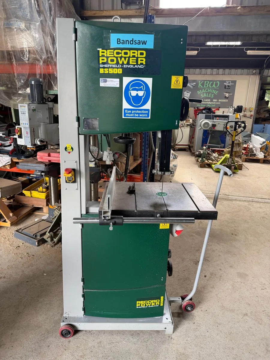 Ex school 20” single ph bandsaw - Image 1