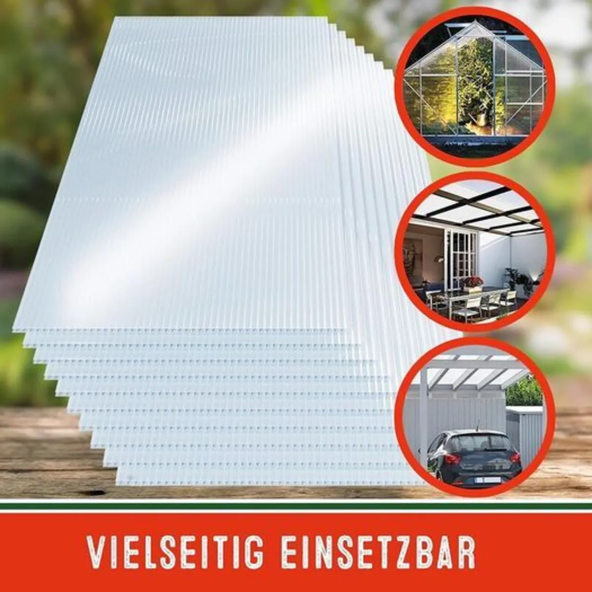28 x Polycarbonate Twin Wall Sheets 60.5 x 121cm U - Image 2