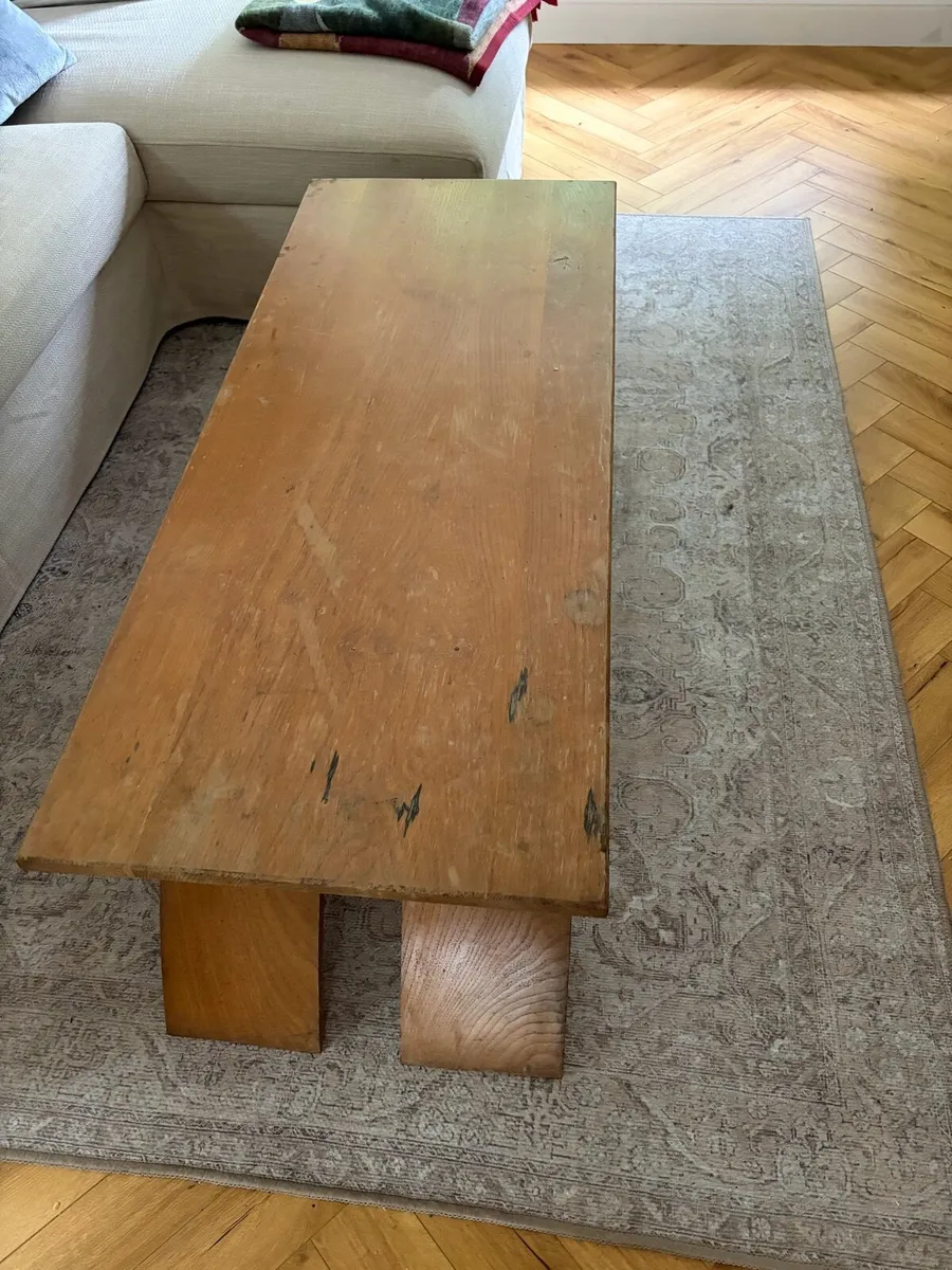 Beautiful hand made solid wood coffee table - Image 3