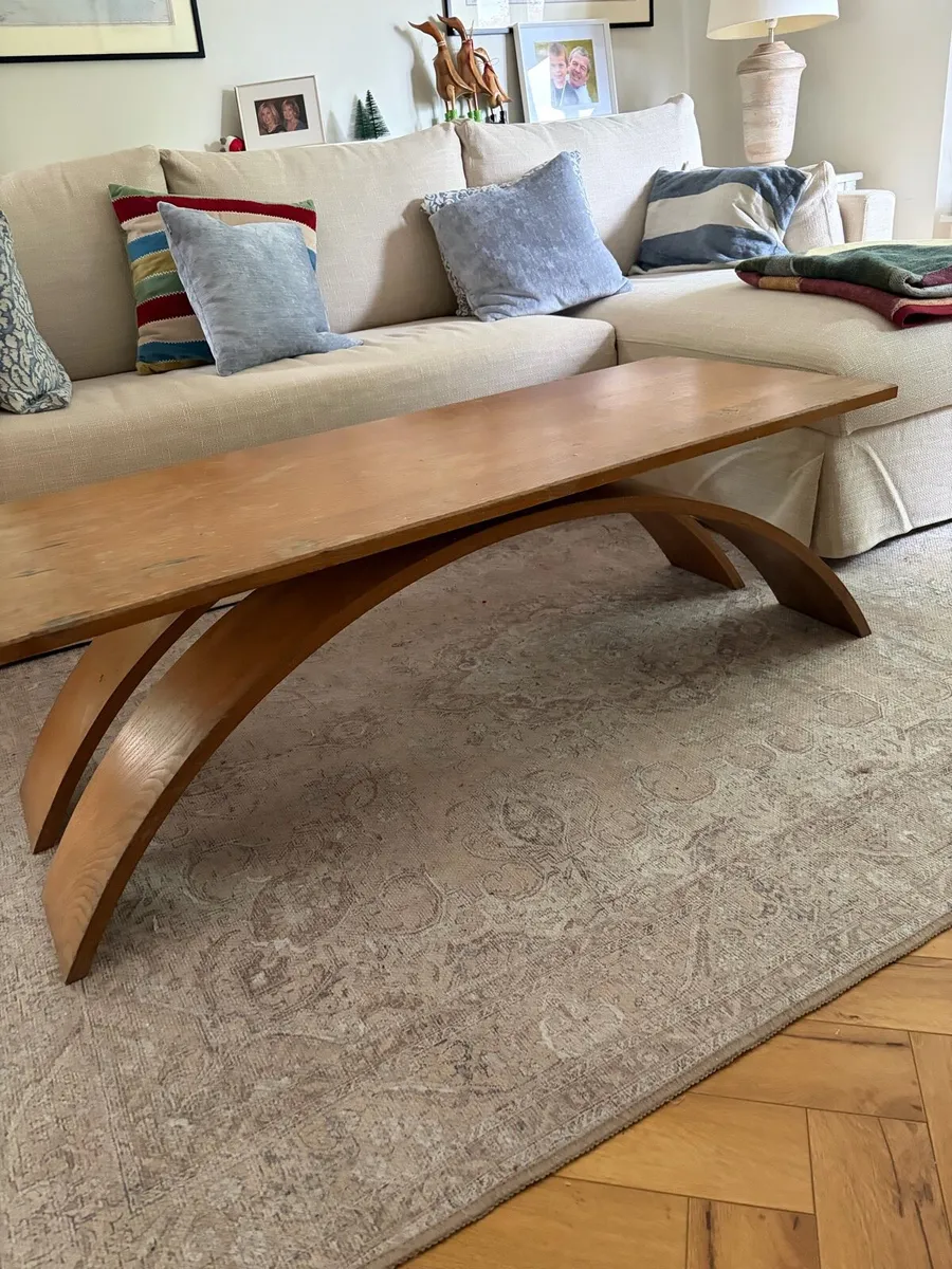 Beautiful hand made solid wood coffee table - Image 2