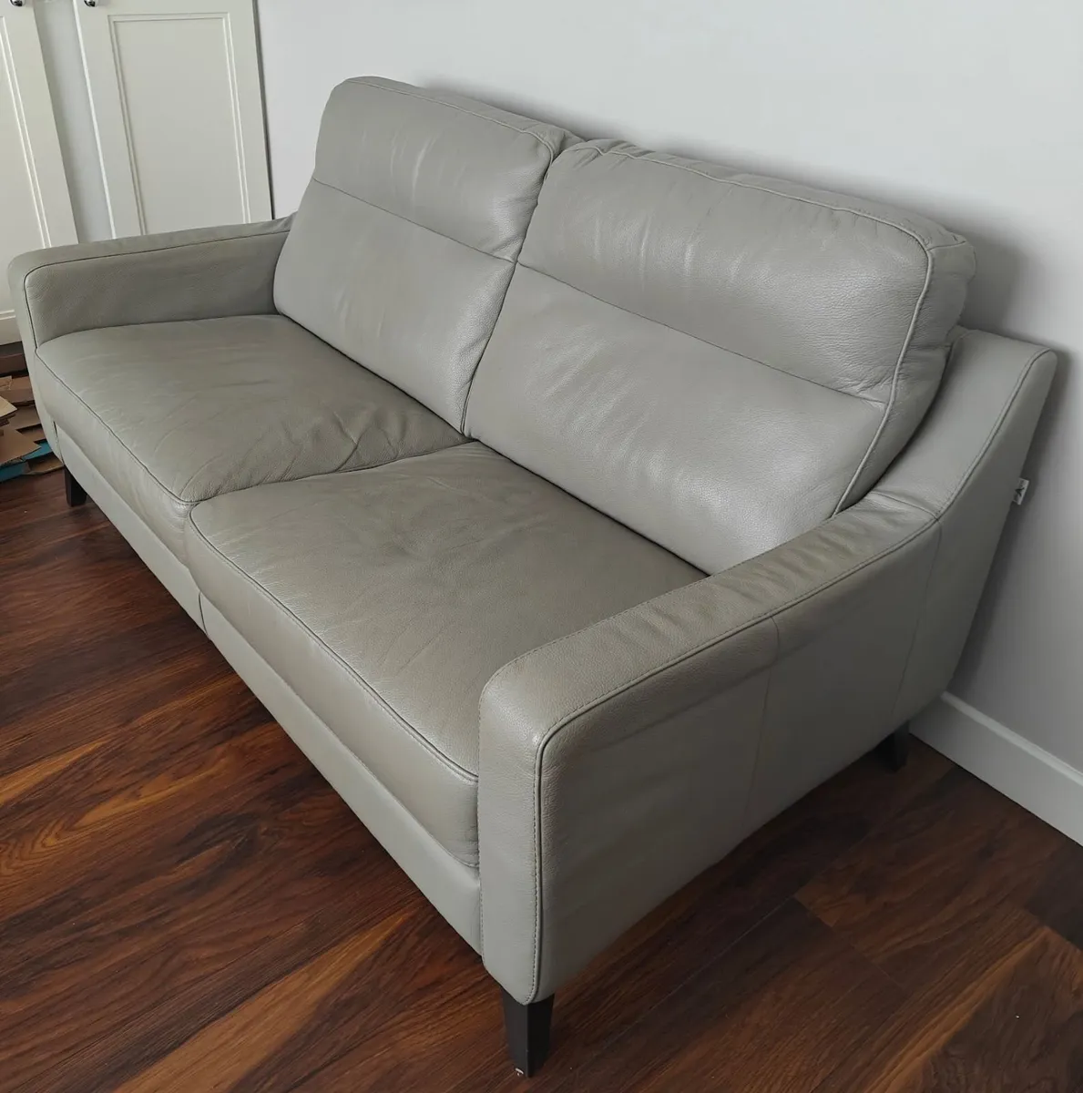 2 Seater Leather Sofa - Image 2
