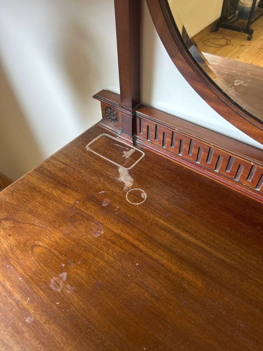 Vintage Solid Hardwood Dressing Table - Image 2