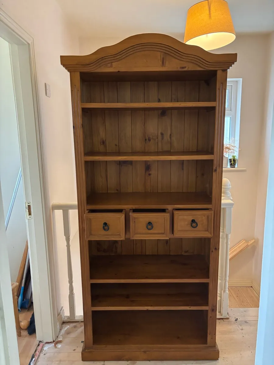 Oak storage cabinet