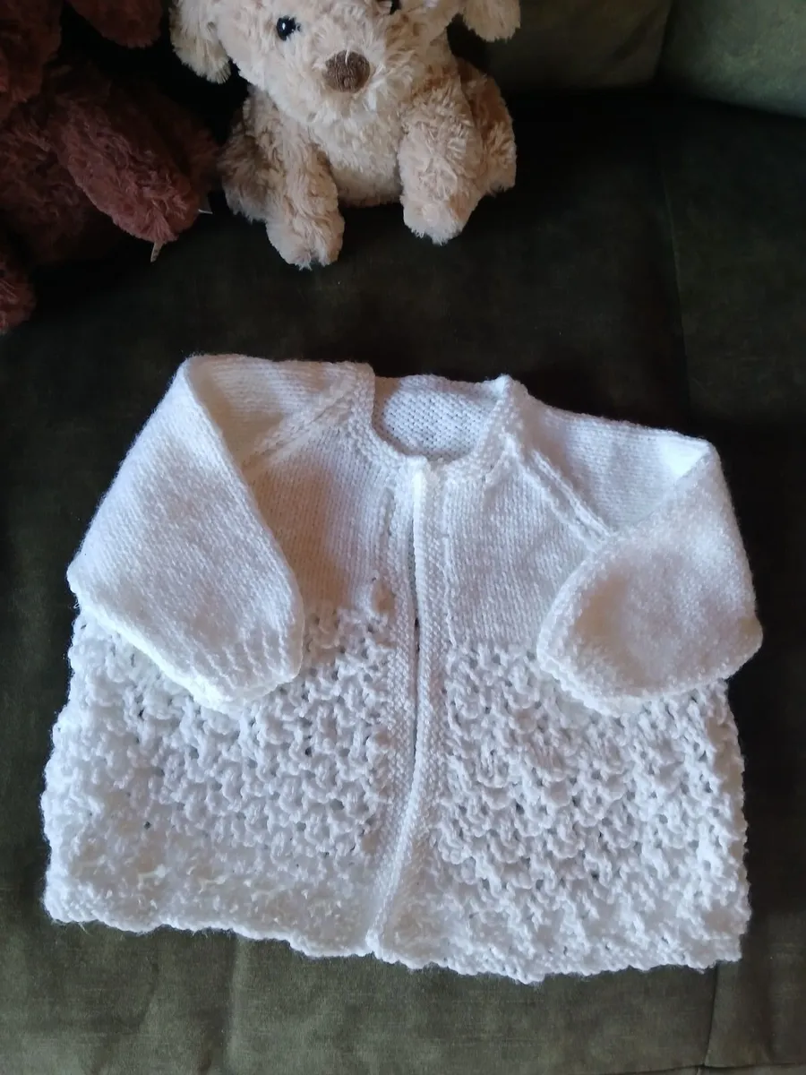 Hand knit baby cardigan - Image 4