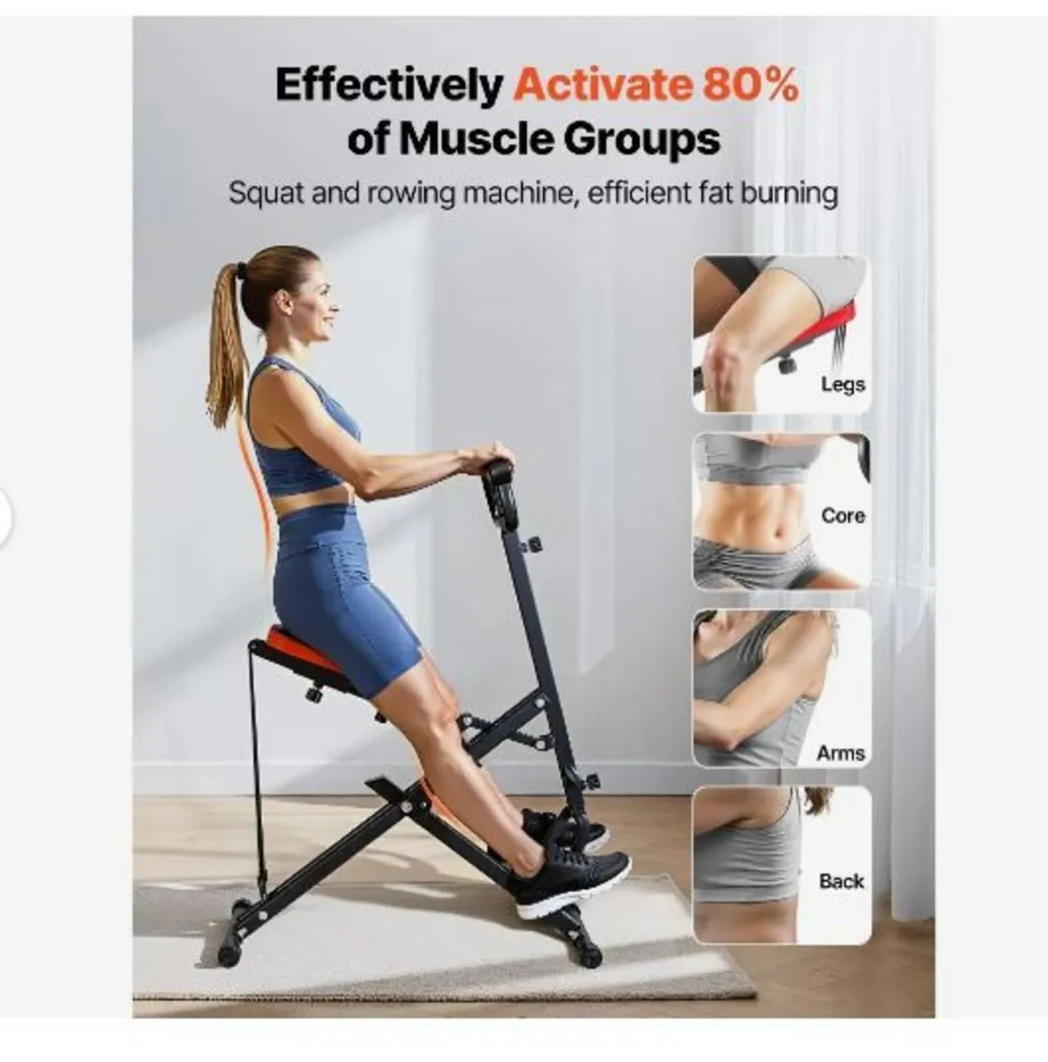 Squat Machine, Deep Squat Rowing Machine - Image 3