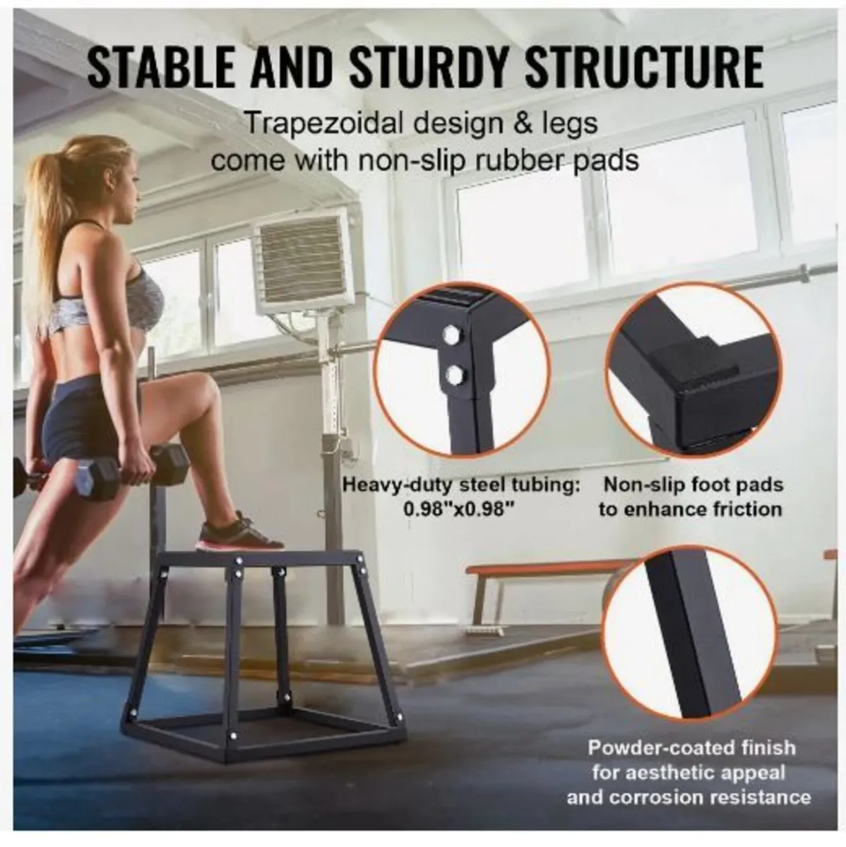 Plyometric Jump Boxes, 12/18/24 Inch - Image 4
