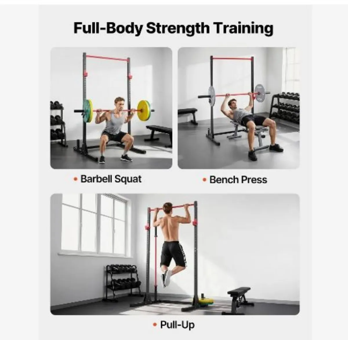 Power Cage Squat Rack, Multifunctional - Image 3