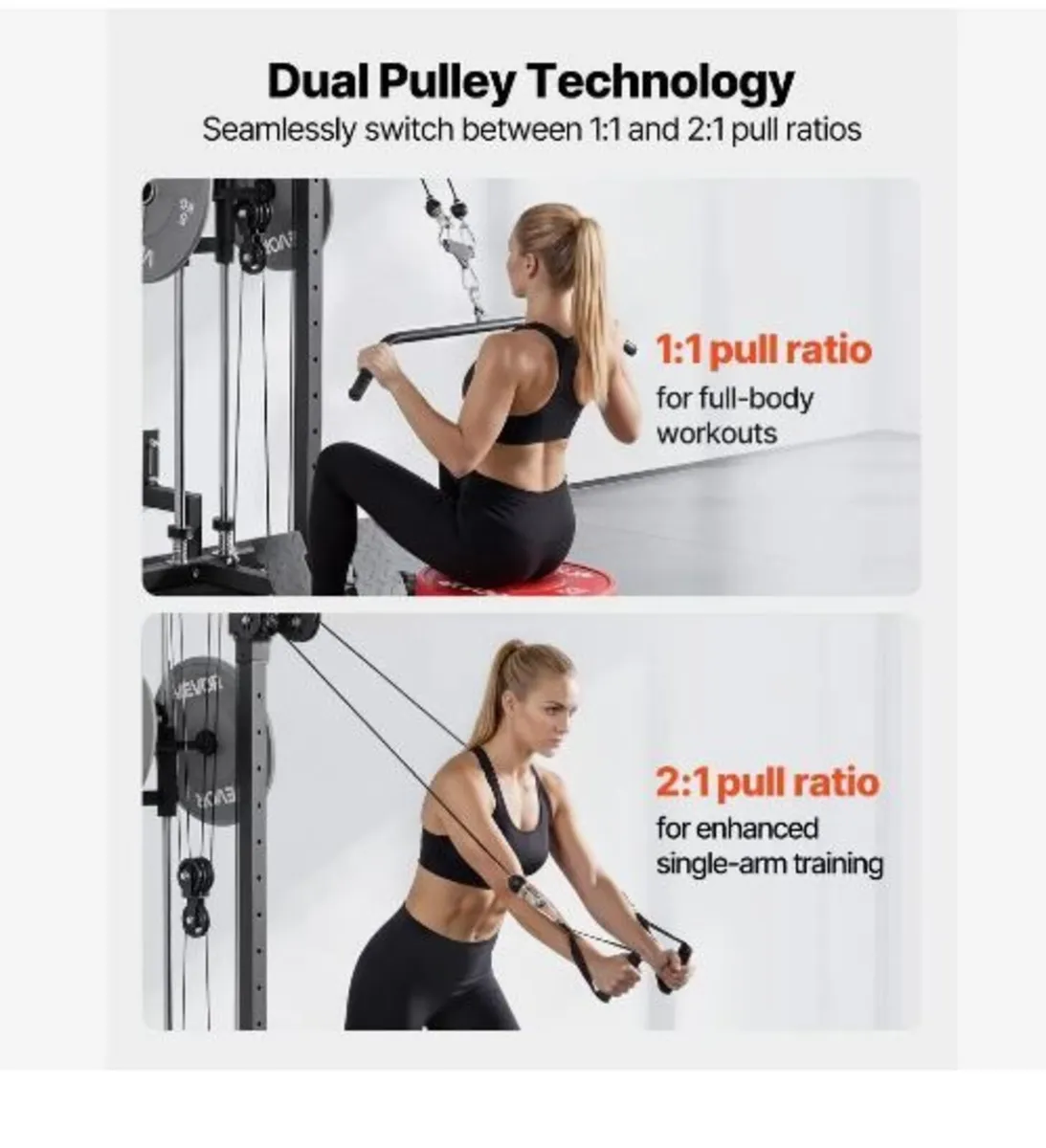 LAT Pull Down Machine, 3-in-1 Row Cable - Image 2