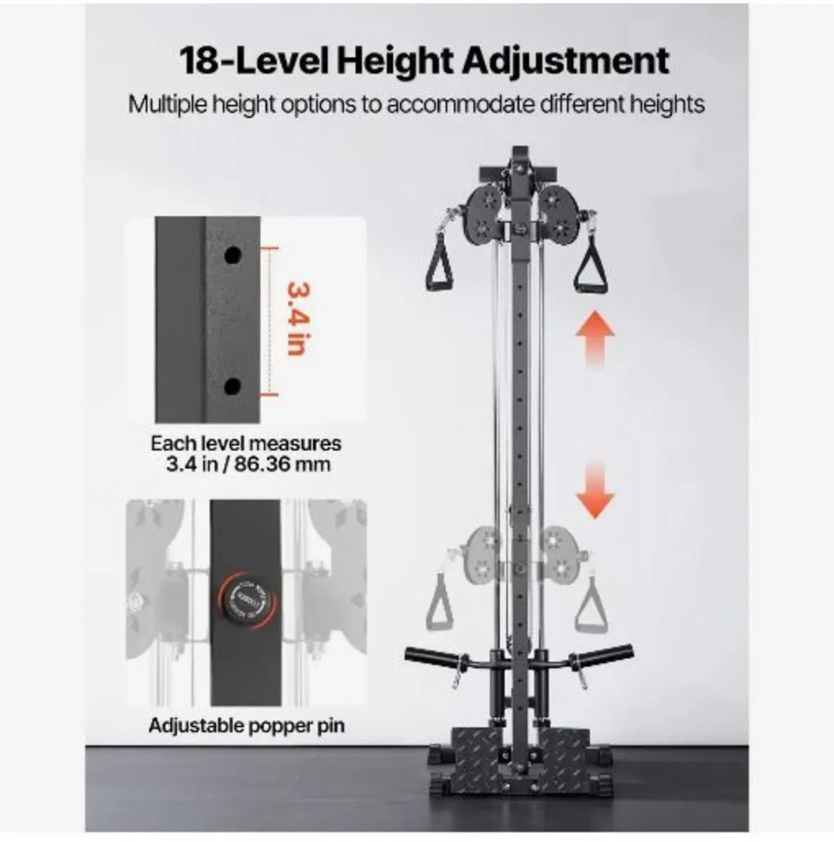 LAT Pull Down Machine, 3-in-1 Row Cable - Image 4