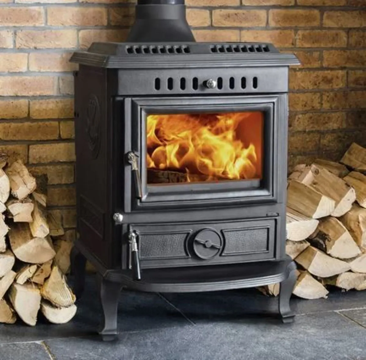 Olymberyl Aidan 21kw Eco Boiler Stove Matt Black - Image 1