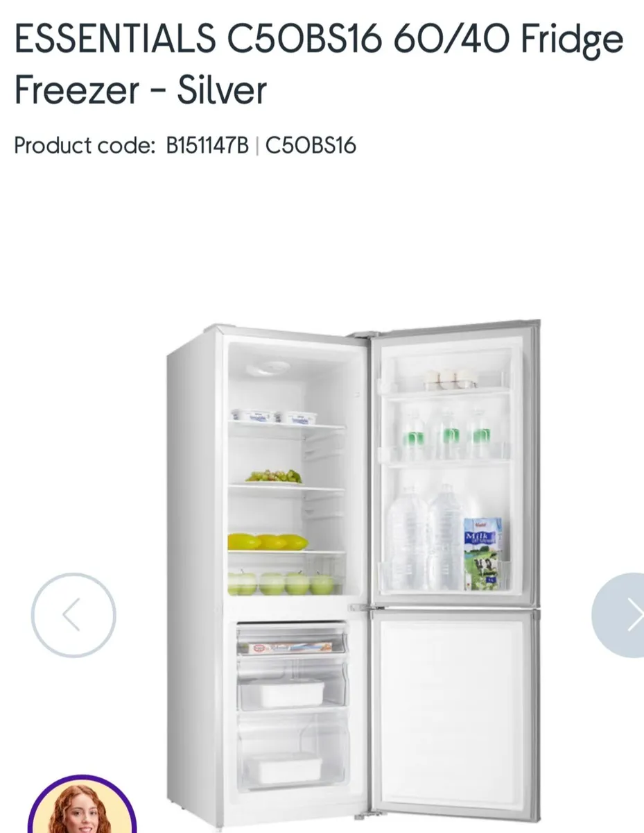 COLLECTION ONLY. 2nd hand fridge/freezer - Image 1