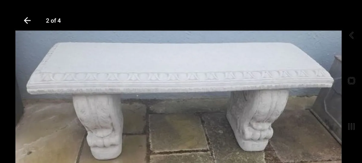 Classic Garden Stone Bench - Brand New - Only 85 - Image 4