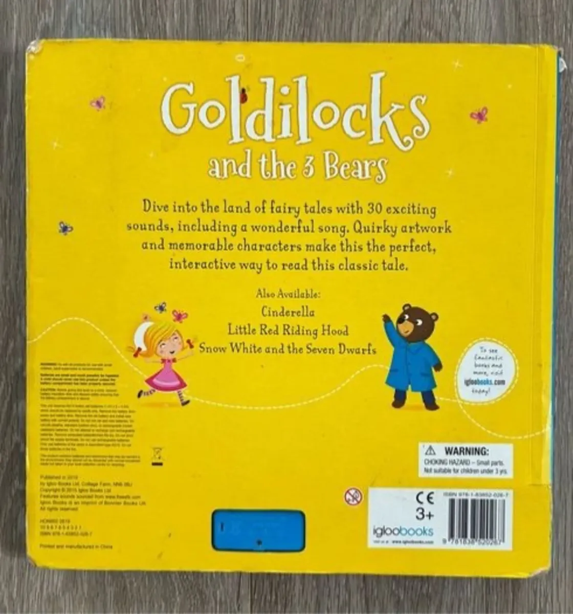 Goldilocks and the 3 Bears" interactive sound book - Image 3