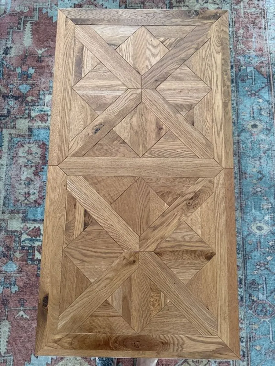 Rustic Oak & Peppercorn Coffee Table - Image 3