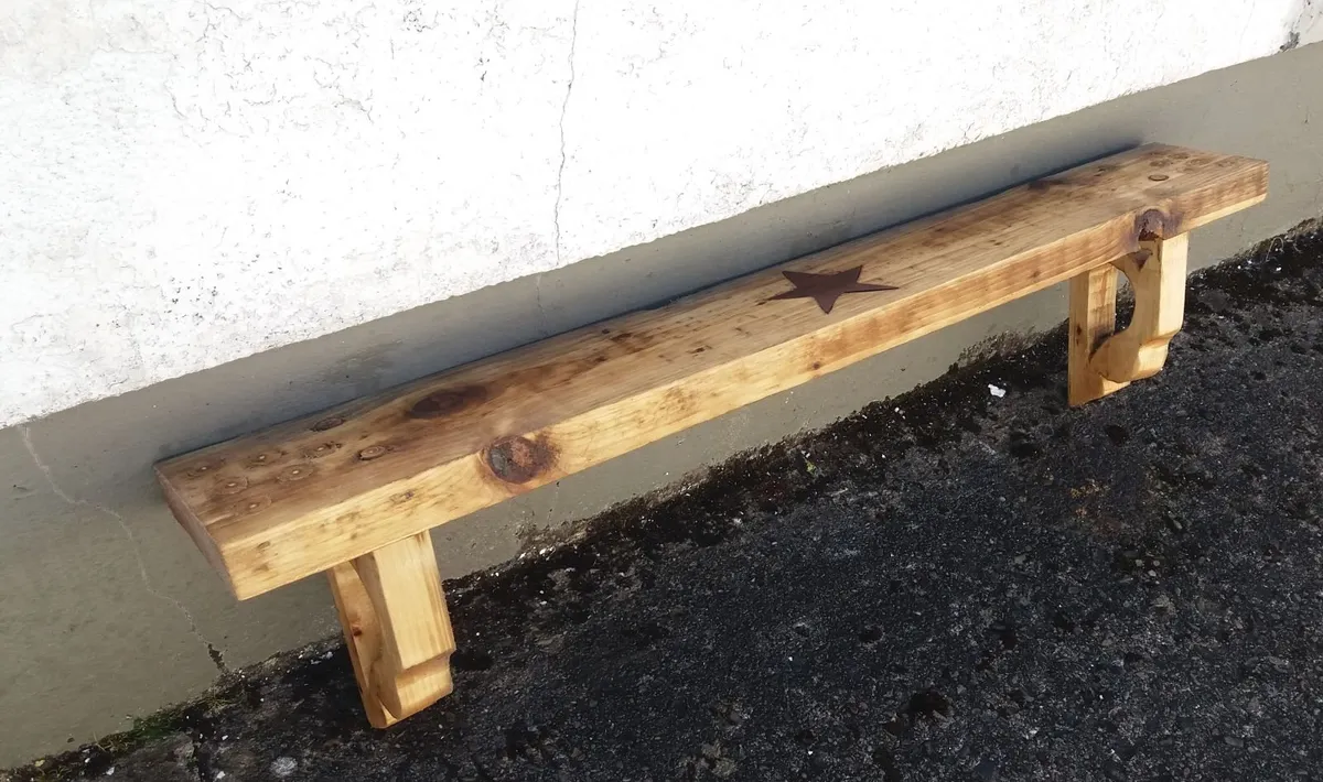NEW :Rustic Floating Stove Mantle / Shelf - Image 4