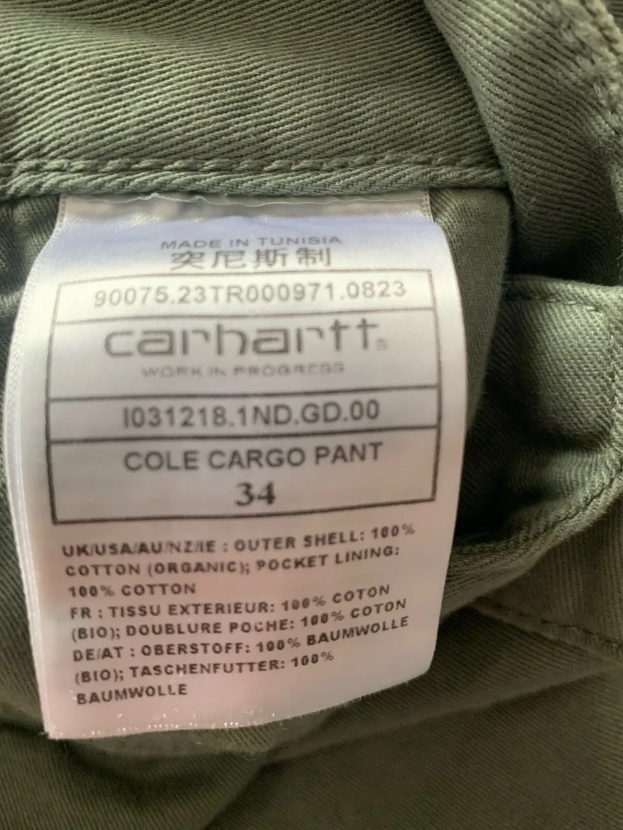 Carhartt pants new 34 w - Image 2