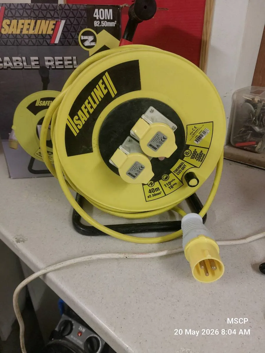 40m Cable Reel / Extension Lead – Like New - Image 3