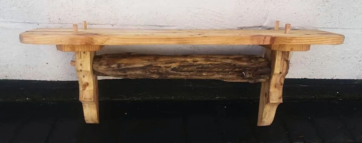 NEW : Rustic Driftwood Floating Shelf / Storage - Image 3