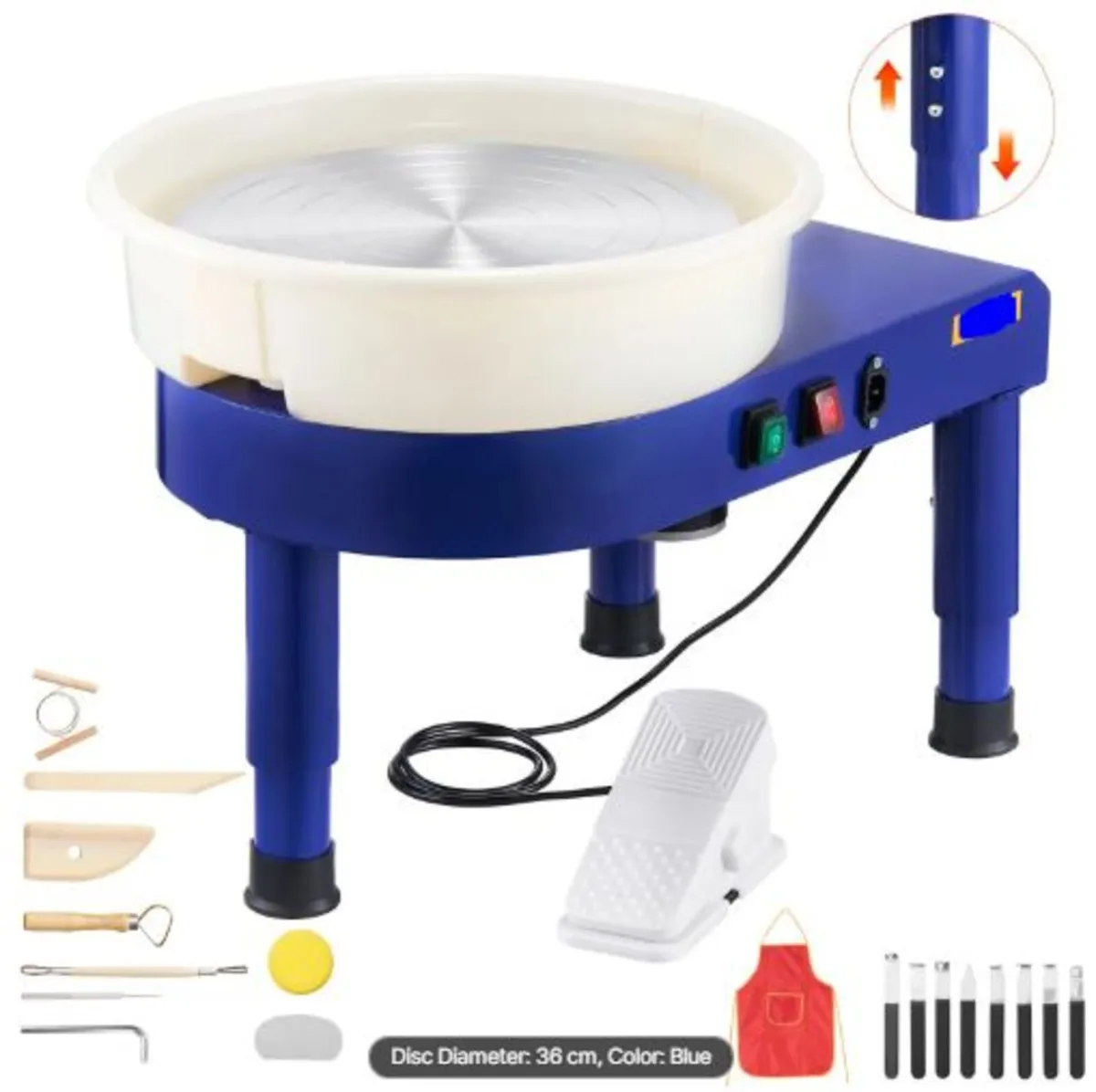 Pottery Wheel, 35 cm Ceramic Wheel Forming Machine - Image 1