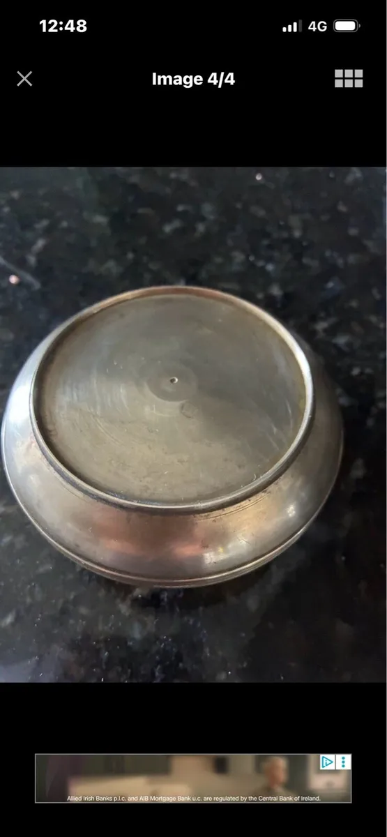 Vintage Nautical Themed Brass Ashtray - Image 4
