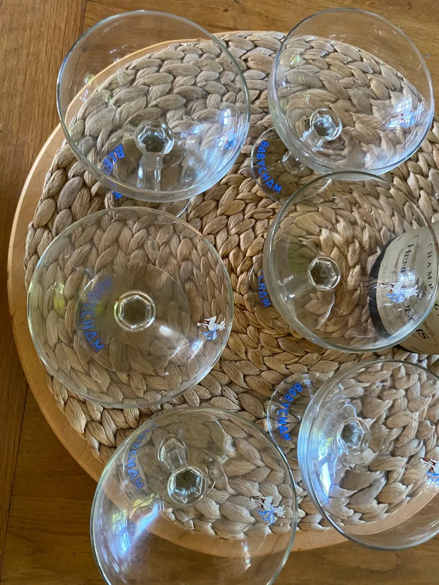 6 Retro / Vintage Babycham Glasses - Image 2