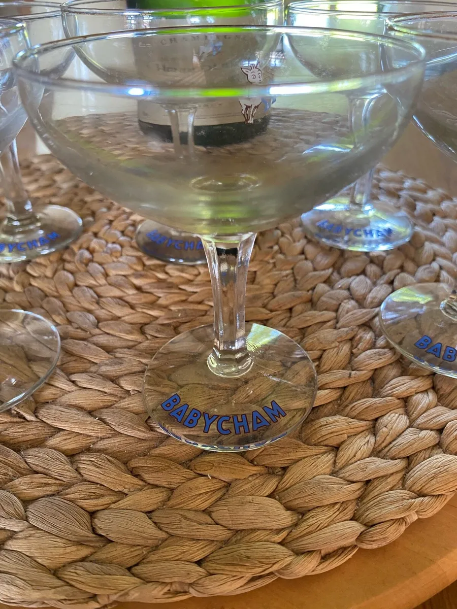 6 Retro / Vintage Babycham Glasses - Image 3
