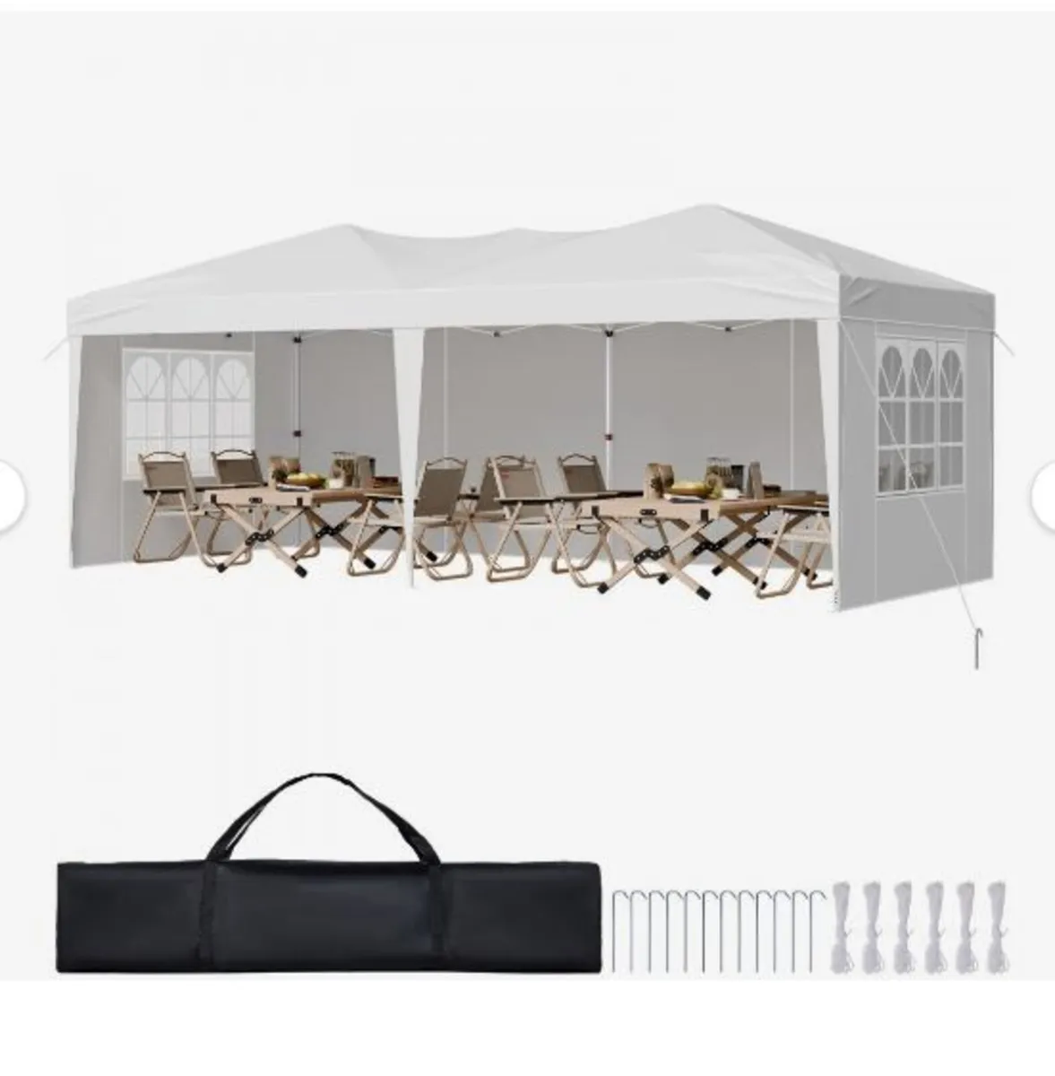 Pop Up Canopy, 5.9 x 2.96 m Instant Canopy - Image 1
