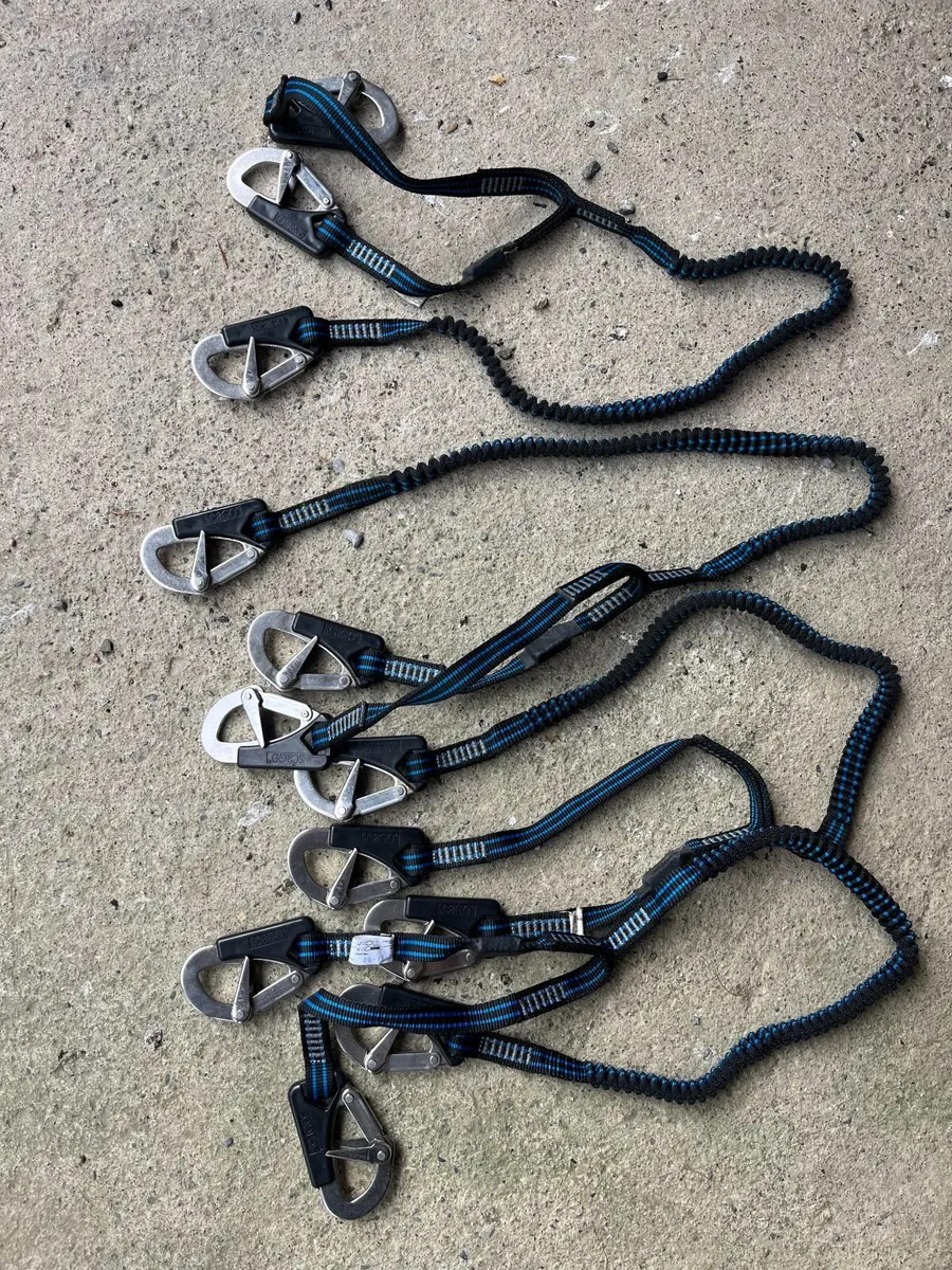 4 x Seago Safety Tether Line, 3 hook