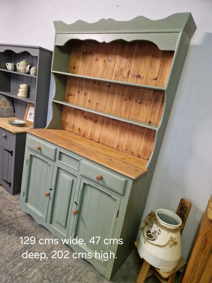 Vintage Irish pine kitchen dresser - Image 2