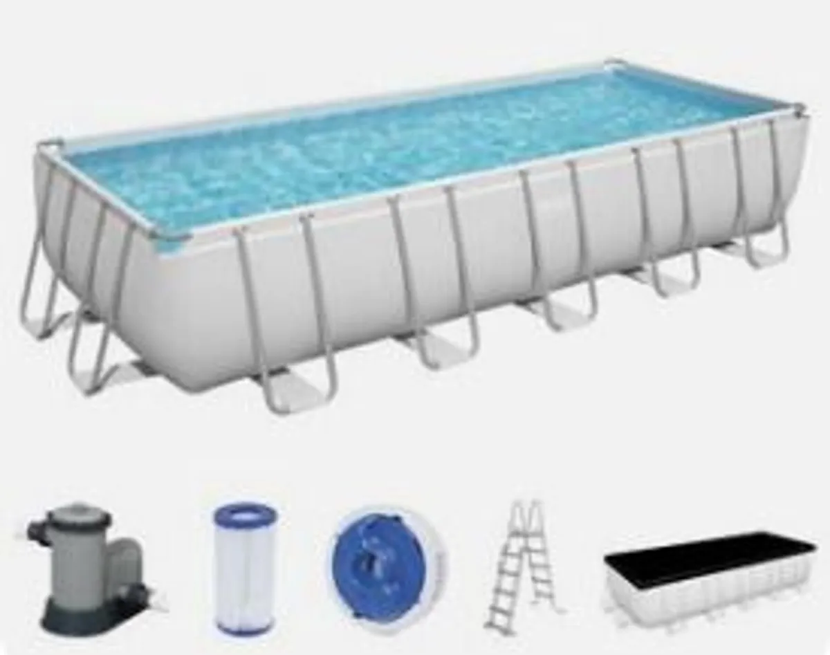 Large Heated Bestway Above Ground Complete Pool Set - Image 1