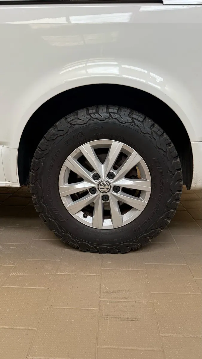 4 x VW Transporter T6 allows & BFG AT Tyres - Image 3