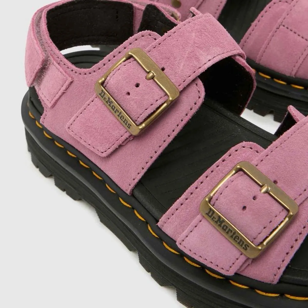 Dr Marten Pink Suede Sandal - Image 4