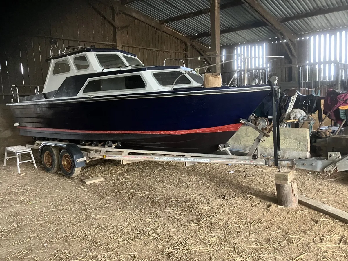 CABIN CRUISER-FISHING BOAT 24FT +TRAILER PROJECT - Image 1