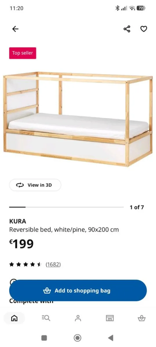 IKEA Kura reversible kids bed - Image 2
