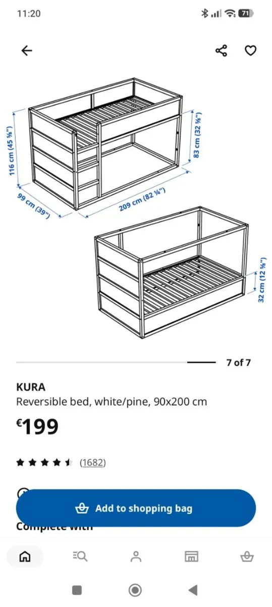 IKEA Kura reversible kids bed - Image 4