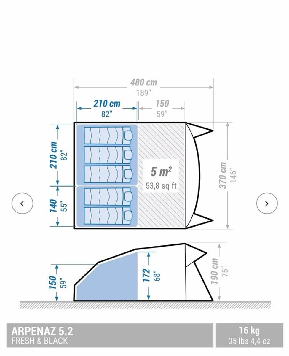 Tent: Quechua 5.2 - Image 4