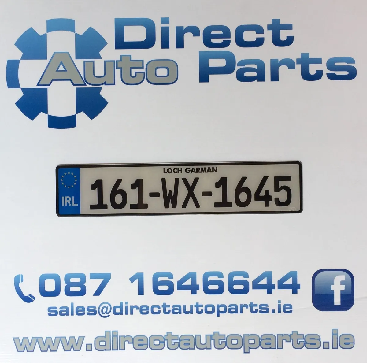 DAP11 Style Oblong Number Plates x 2 - Image 1