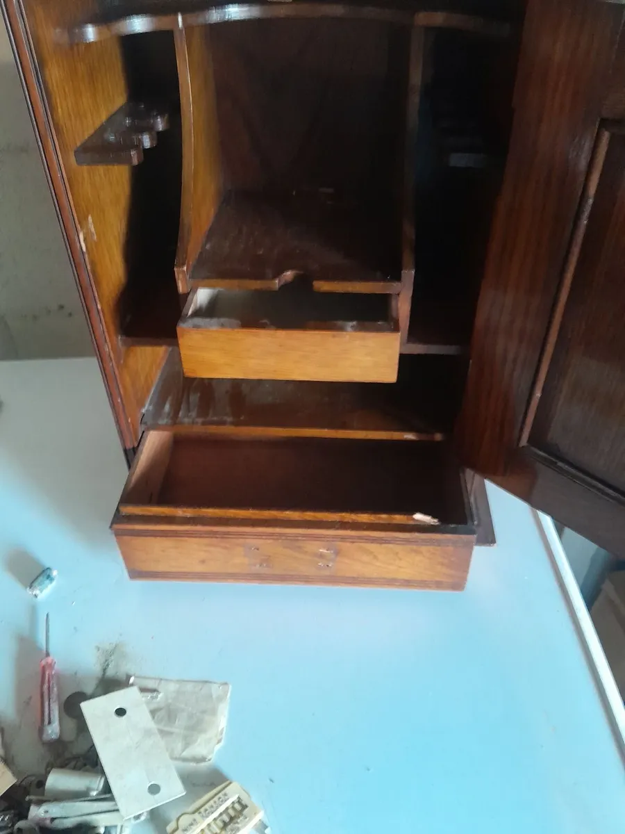 Antique  smokers cabinet - Image 2
