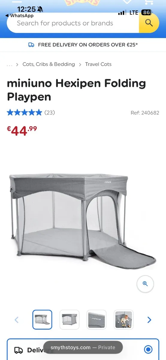 Miniuno Hexipen Folding Playpen – Great Condition - Image 4