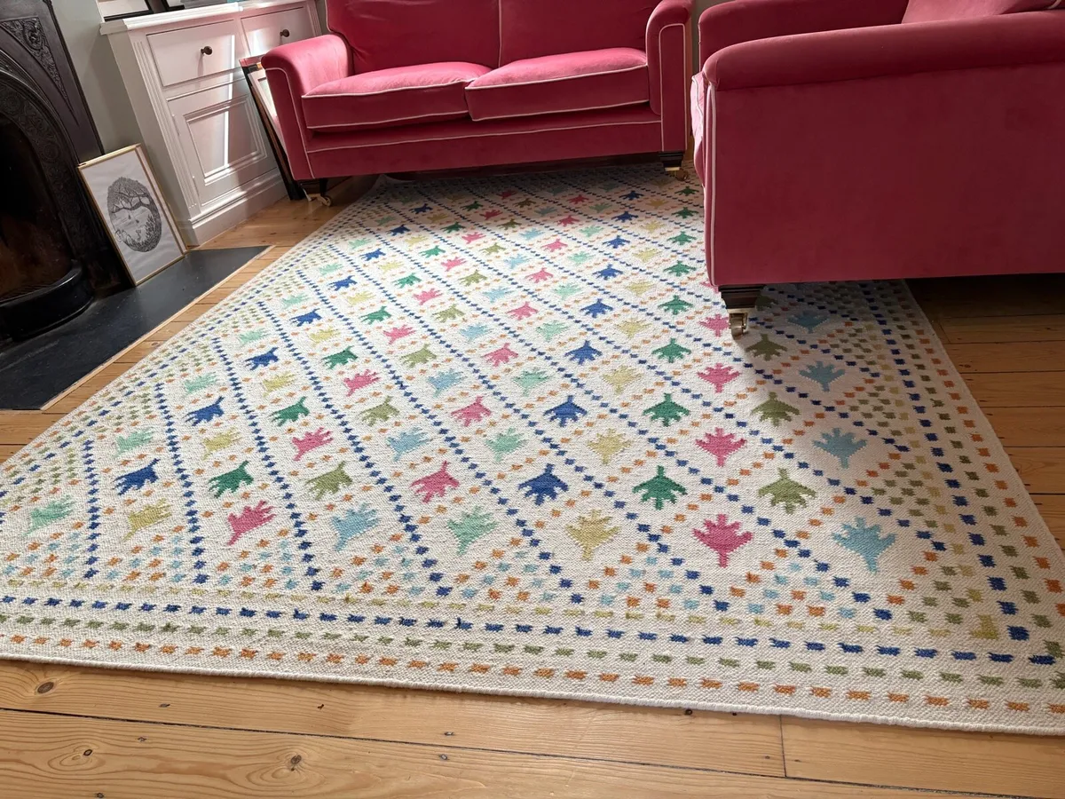 Nina Campbell Multi Paradis Flatweave Rug - Image 1
